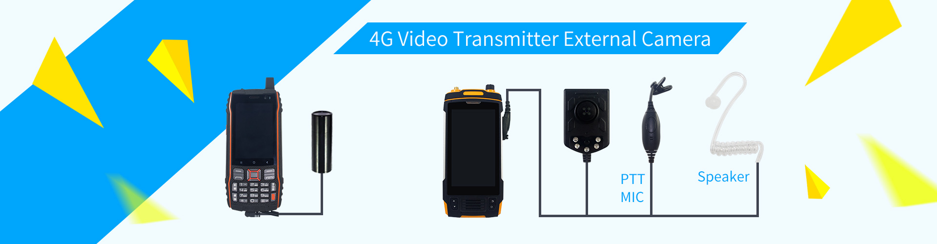 4G video transmitter with external camera