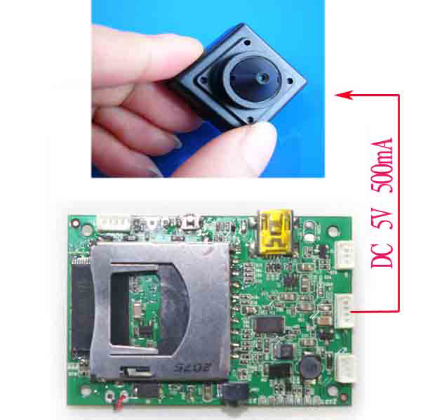模拟输入输出录像板，40mm*60mm录像主板，PCBA标清画质