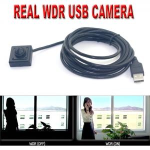 1.3 megapixel wide dynamic range security WDR HDR camera with USB cable 3 meters